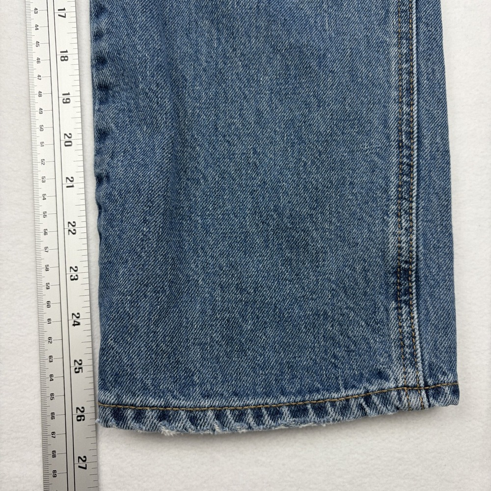 Old Navy Womens Blue Denim Carpenter Overalls Straight Leg Size 6 - Picture 8 of 9